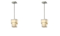 Macy's Cubist Collection 1 light mini pendant in Brushed Nickel
